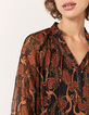 Blouse en voile imprimé fleur des sables femme-3