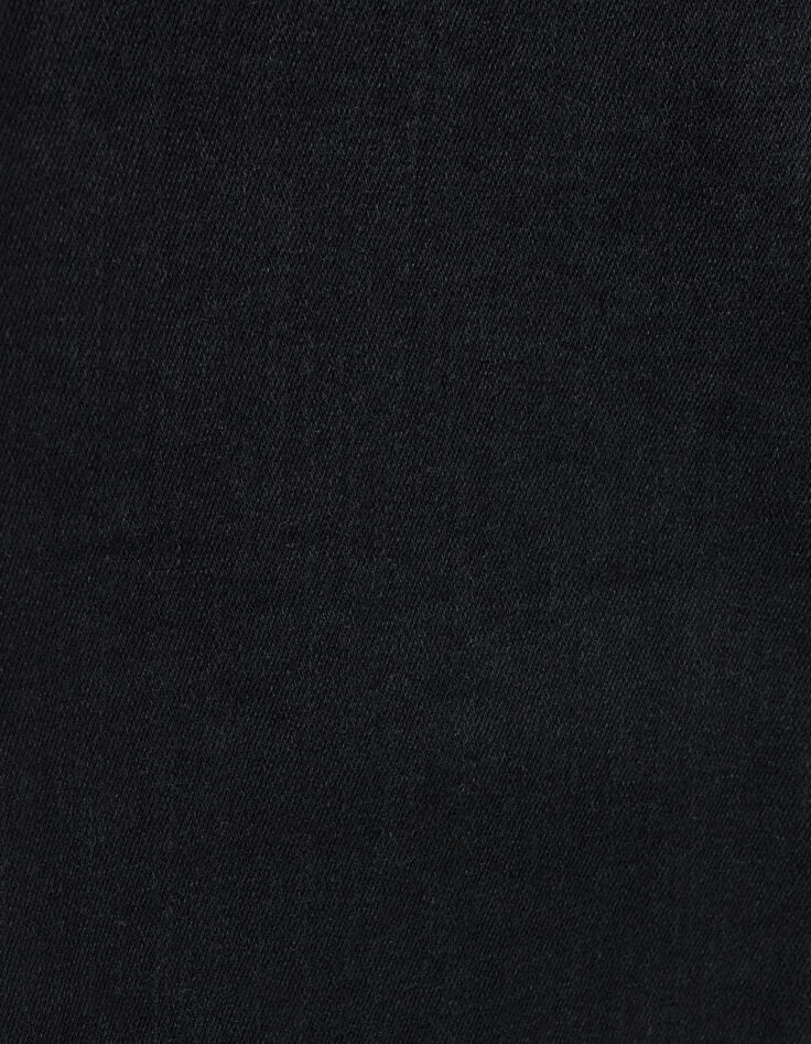 Schwarze SLIM-Herrenjeans aus Fleece-Denim Lemmy-8