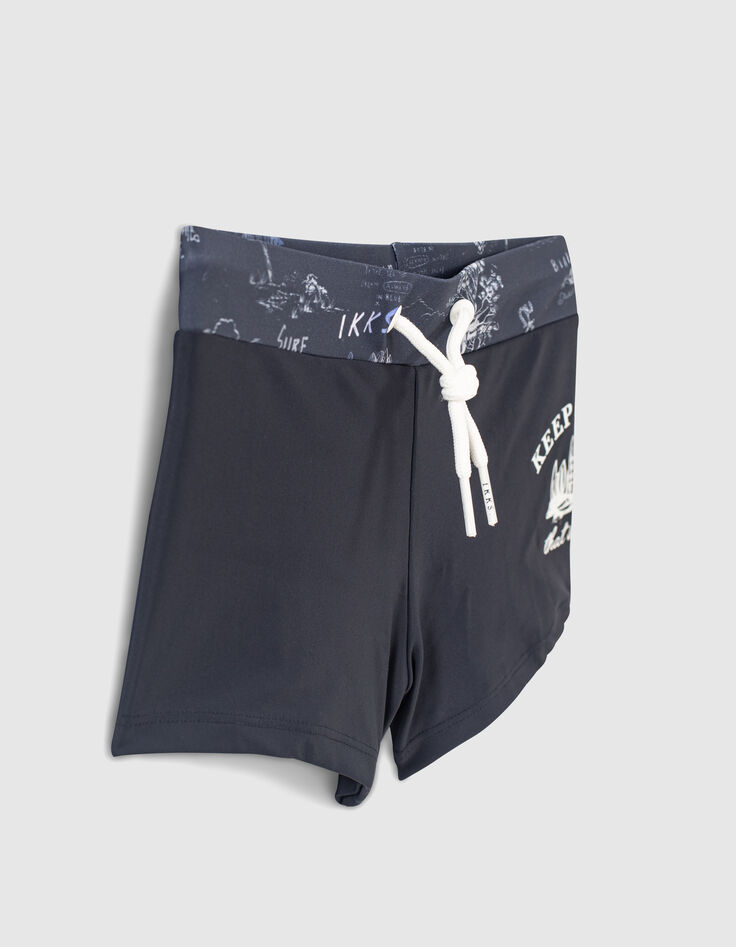 Bañador tipo boxer navy toile de Jouy reciclado niño-6 Bañador tipo boxer navy toile de Jouy reciclado niño-6