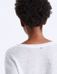 Pull marinière en laine mousseuse femme-5