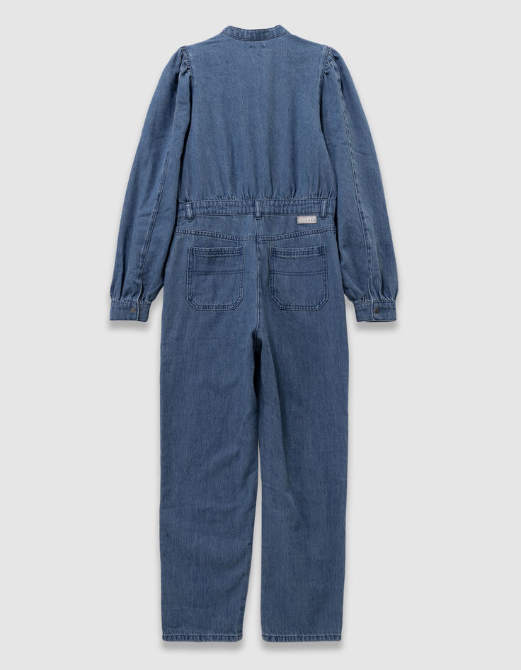Mono pantalón vaquero azul niña-3