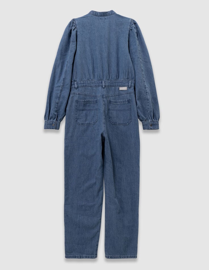 Mono pantalón vaquero azul niña-3 Mono pantalón vaquero azul niña-3