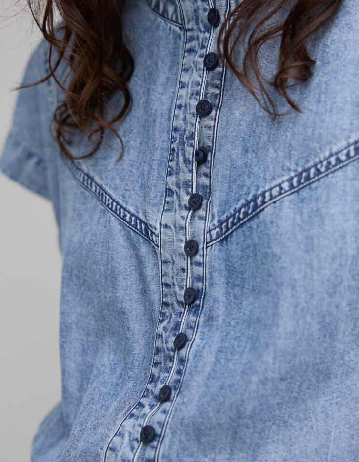 Women's LYOCELL&reg; button-down denim dress-7