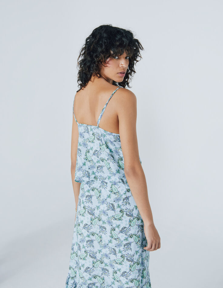 Caraco à nouer dos croisé viscose imprimé cachemire femme-3