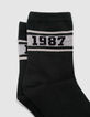 Boys’ black, green and beige socks-5
