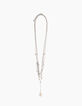 Collar largo múltiple perlas concha cauri-1