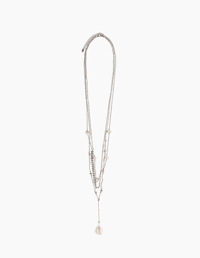 Collar largo múltiple perlas concha cauri - IKKS