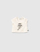 Set rok-short bloemen en T-shirt bio babymeisjes-2