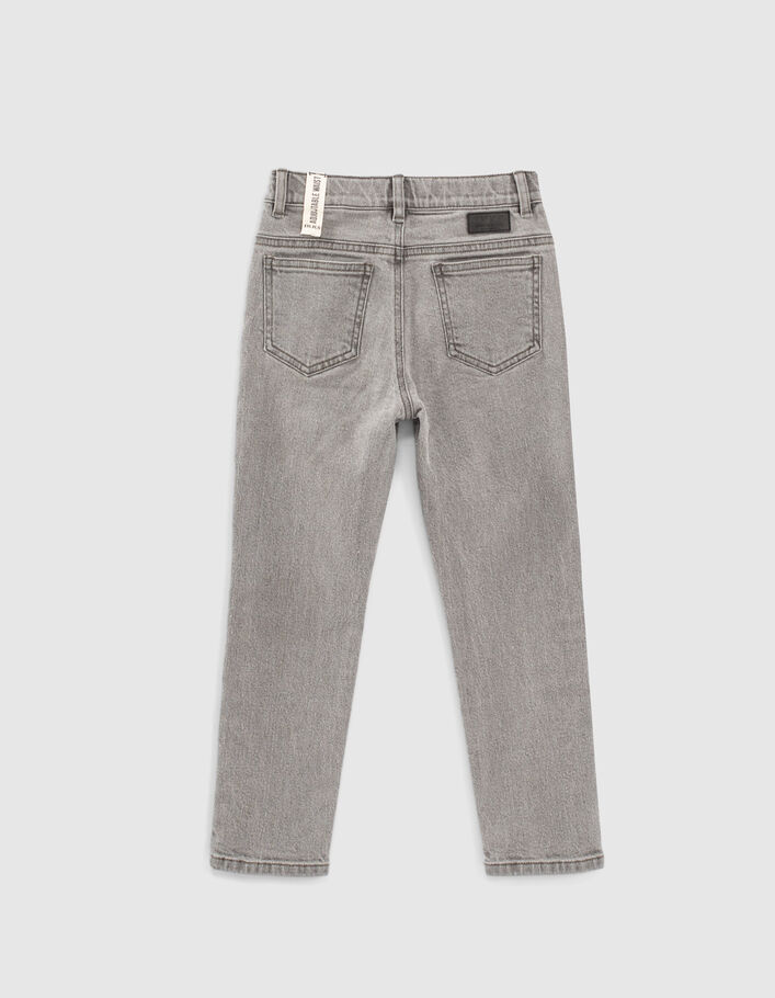 Boys’ bleached grey tapered jeans - IKKS