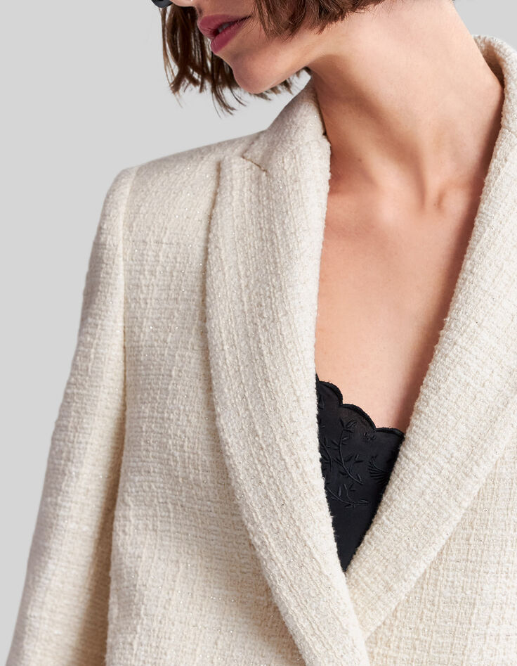 Abrigo crudo efecto tweed-6