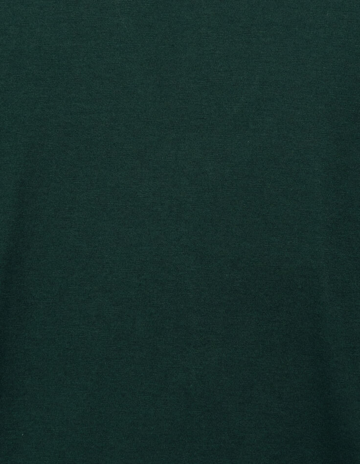 Groen T-shirt korte mouwen katoen-modal Heren-6