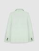 Damesjas in oversized groen linnen katoenmix-7