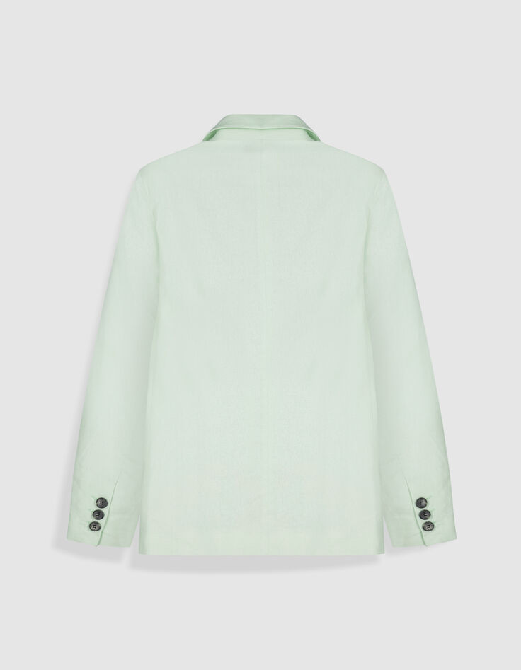 Damesjas in oversized groen linnen katoenmix-7