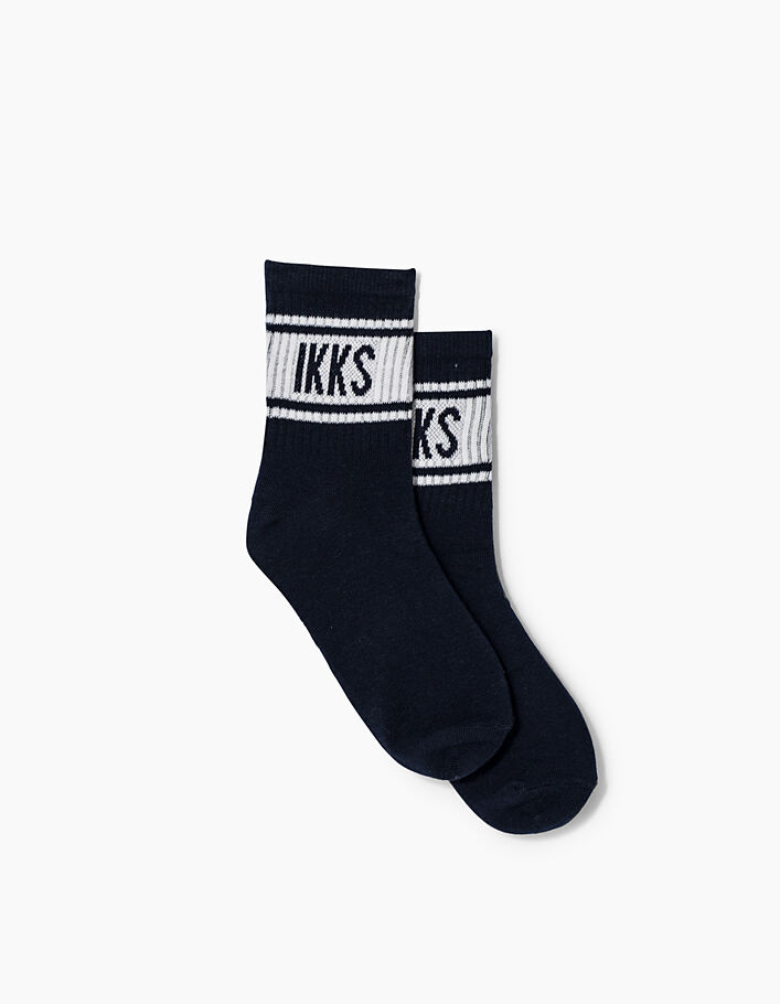 Boys’ navy white and red WAY socks  - IKKS