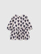 Robe 2-en-1 allover coeurs et sweat bébé fille-4