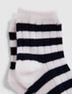 Chaussettes blanches &agrave; motif rayures b&eacute;b&eacute; gar&ccedil;on-4