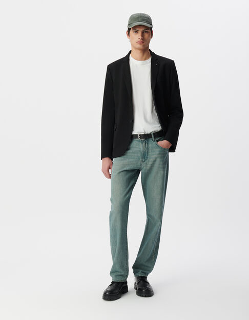 Veste noire Interlock à parementure amovible Homme - IKKS
