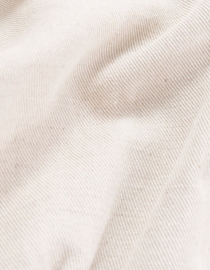 Bermuda beige coton lin garçon-8