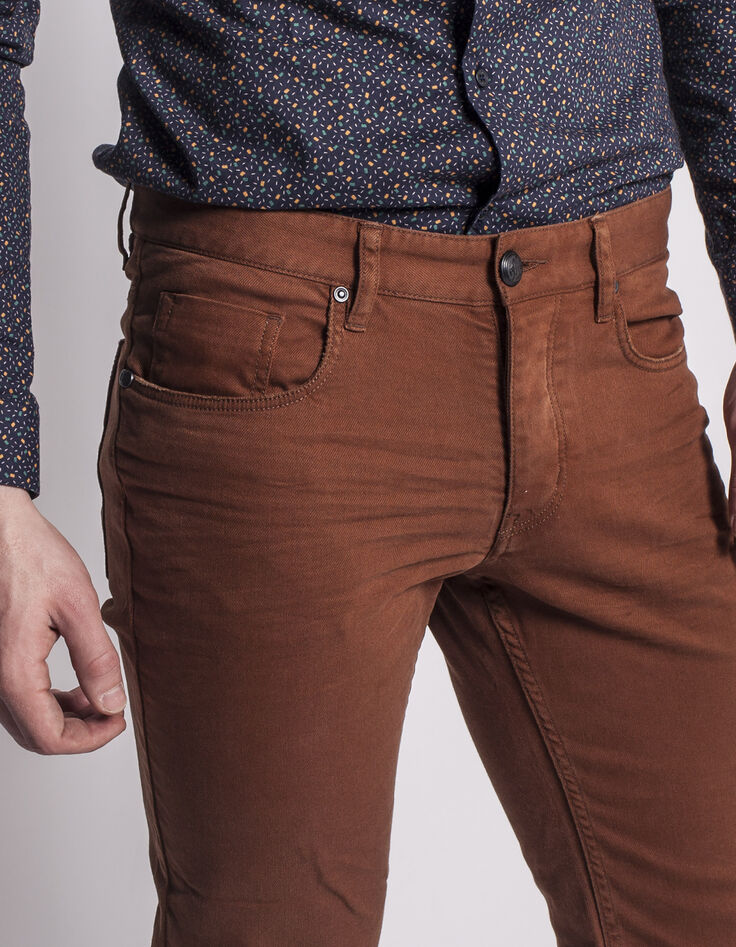 Men's slim coloured jeans-4