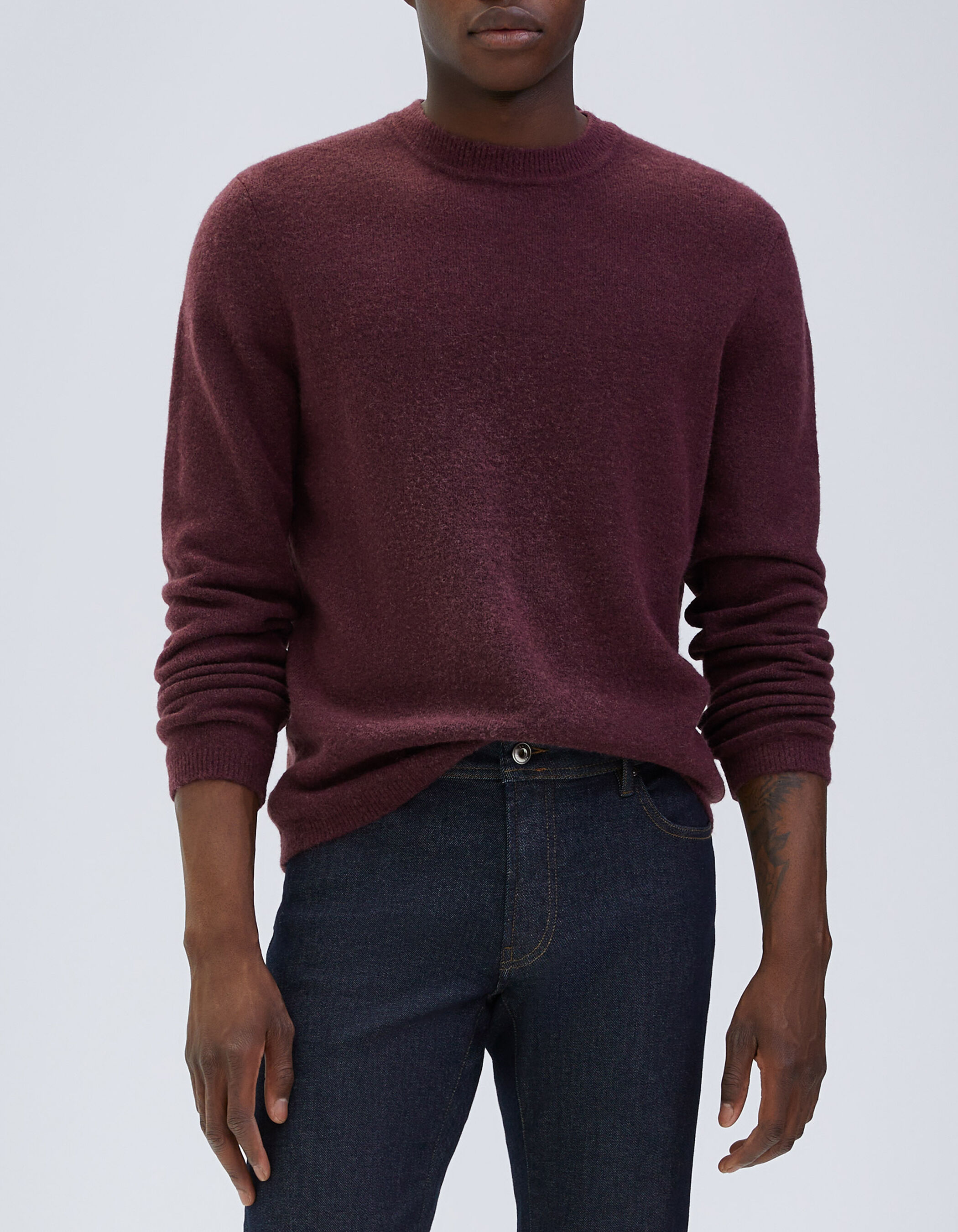 Burgundy roll hotsell neck mens