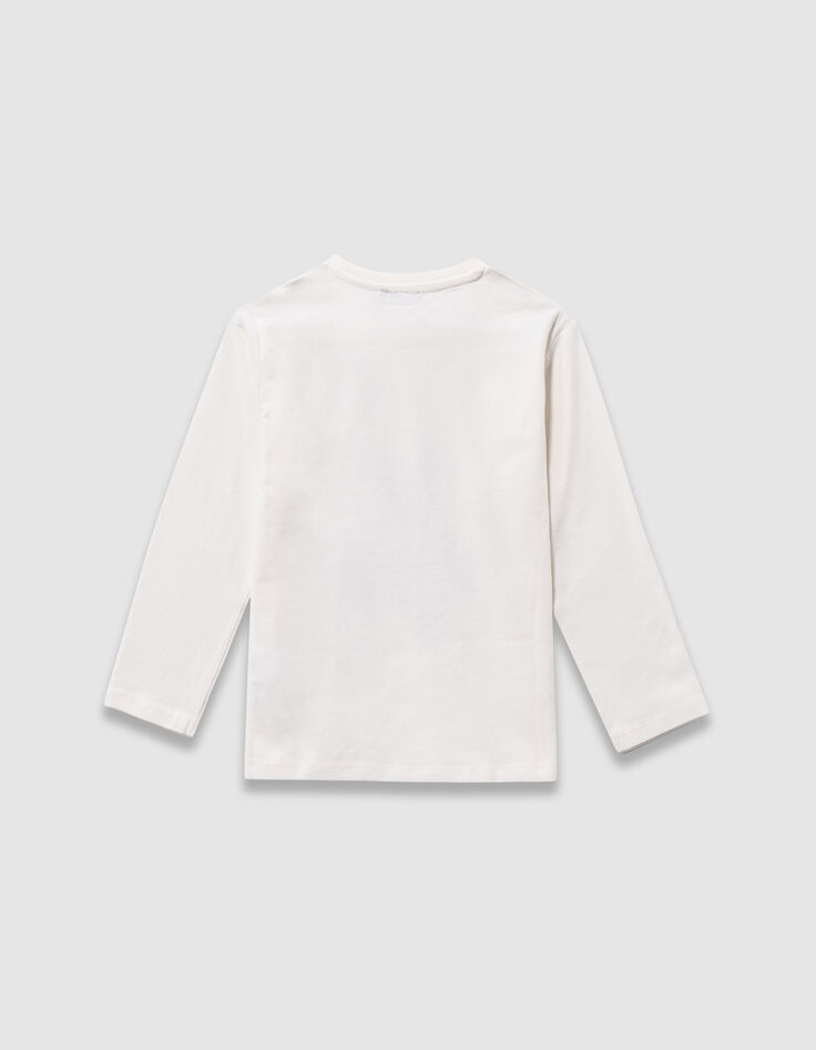 T-shirt blanc coton bio visuel chien garçon-5 T-shirt blanc coton bio visuel chien garçon-5