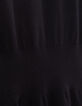 Women’s black sweater dress with diamante buttons-8