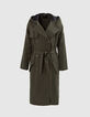 Trench caqui Lyocell® capucha mujer-6