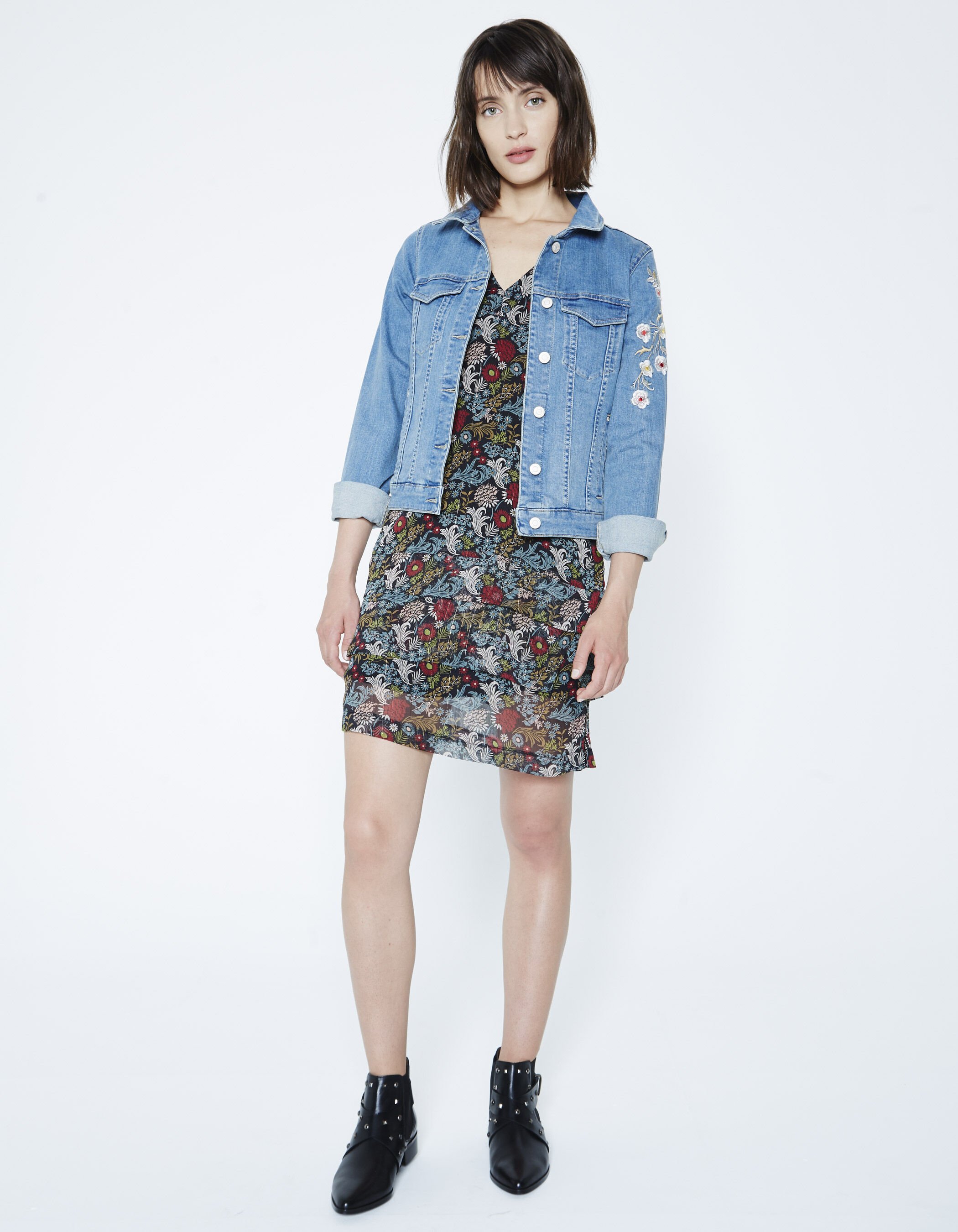 Floral print voile dress IKKS