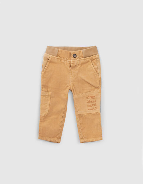 Camel broek materiaalmix elastisch babyjongens