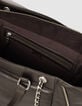 Braune Cabas-Tasche 1440 Leder Seiten-Zips Größe L Damen-6 Braune Cabas-Tasche 1440 Leder Seiten-Zips Größe L Damen-6