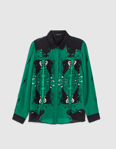 Camisa viscosa estampado mujer - IKKS