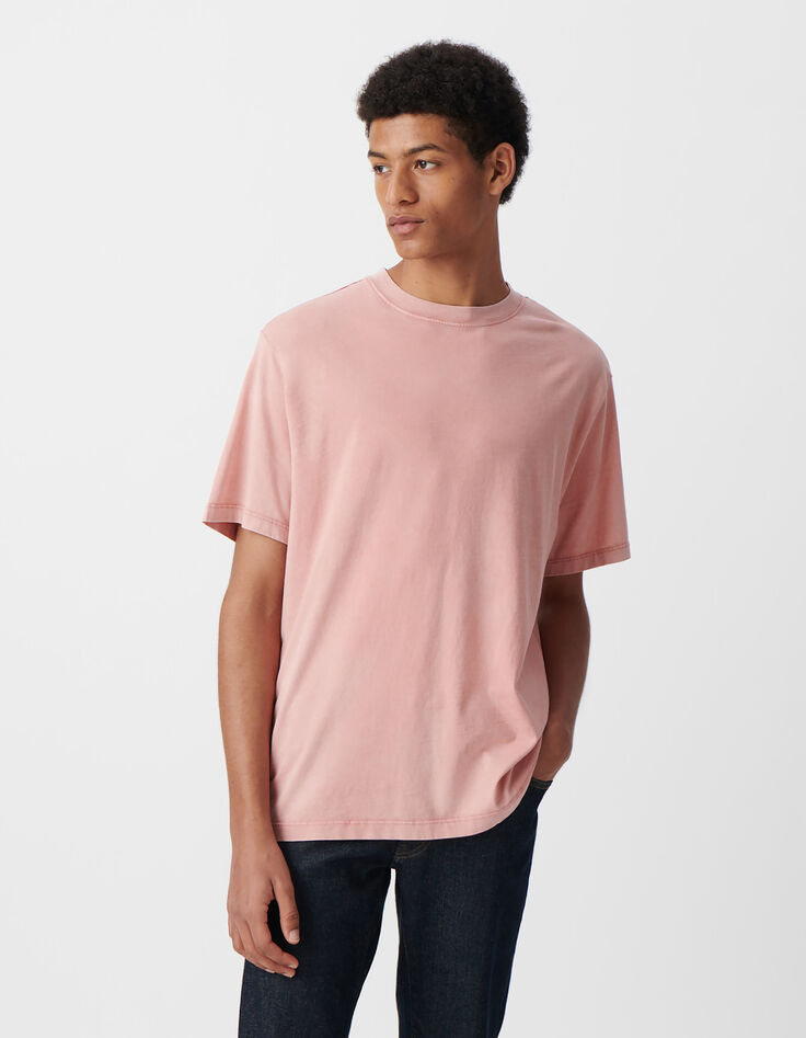T-shirt sakura coton bio effet lavé Homme-2