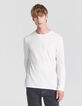 Men’s charcoal grey and white 2-in-1 T-shirt-2