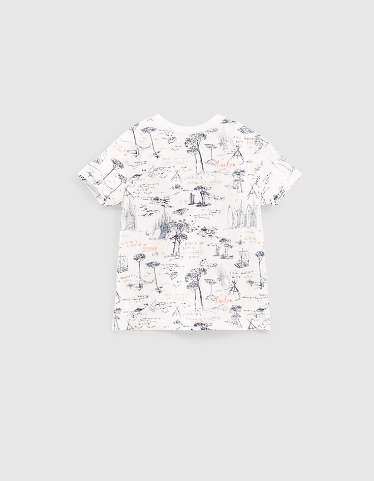 Tee-shirt blanc French West Coast bio bébé garçon -3