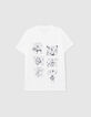 Weißes Herren-T-Shirt bio mit Hip-Hop-Comic-10