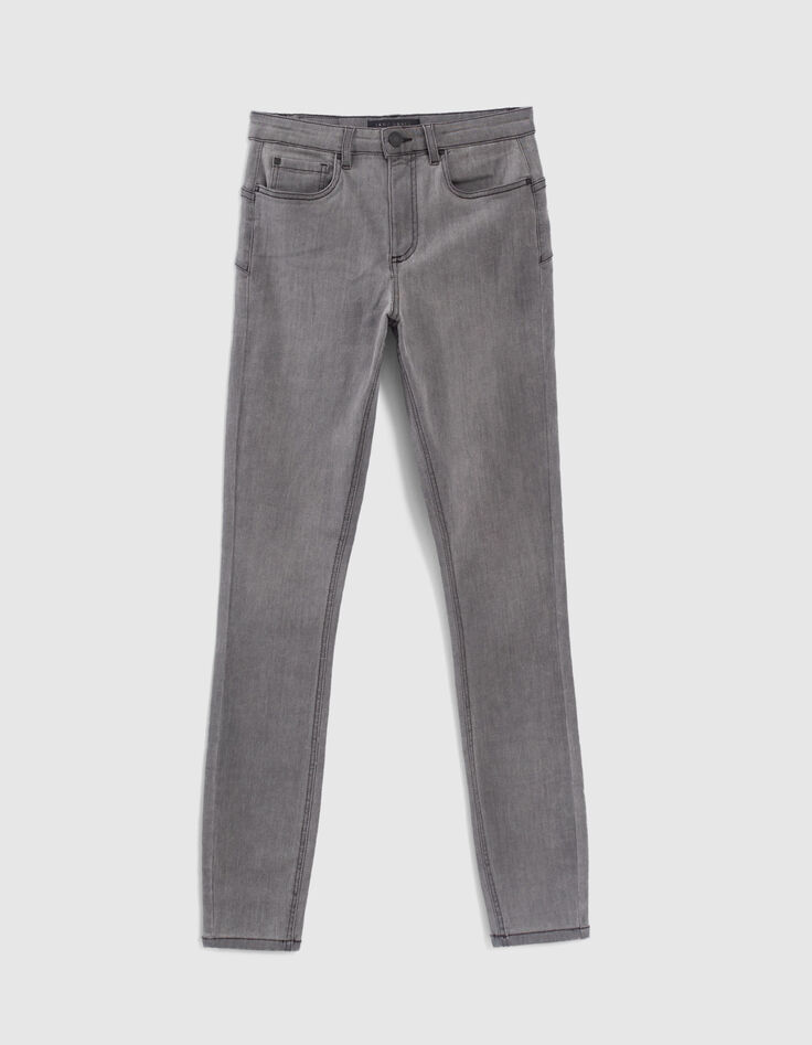 Graue Slim-Damenjeans mit Sculpt-up-Effekt und hohem Bund-7
