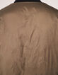 Women’s nylon satin reversible short bomber jacket-6