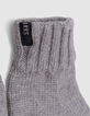 Guantes grises de punto reciclado para niño-4