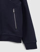 Cardigan marine molleton tech fleece relief&eacute; gar&ccedil;on-4