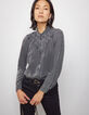 Graue Damenbluse aus Tencel&trade; mit Washed-Optik und Kragen-2