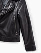 Veste noire esprit motard garçon-4