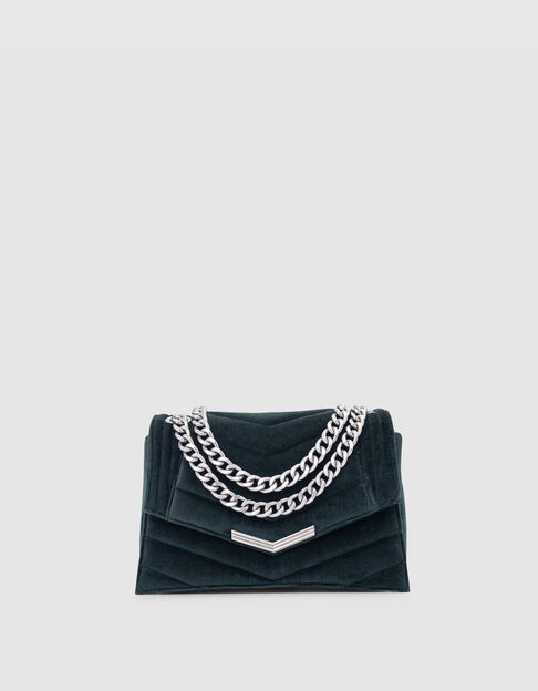 DE 1. VELVET groen gewatteerd fluweel Maat M dames - IKKS