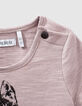 Lichtpaars T-shirt bio met glitter-lynx babymeisjes-2
