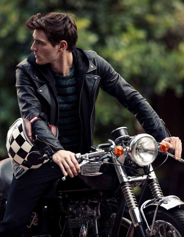 Blouson cuir homme-1