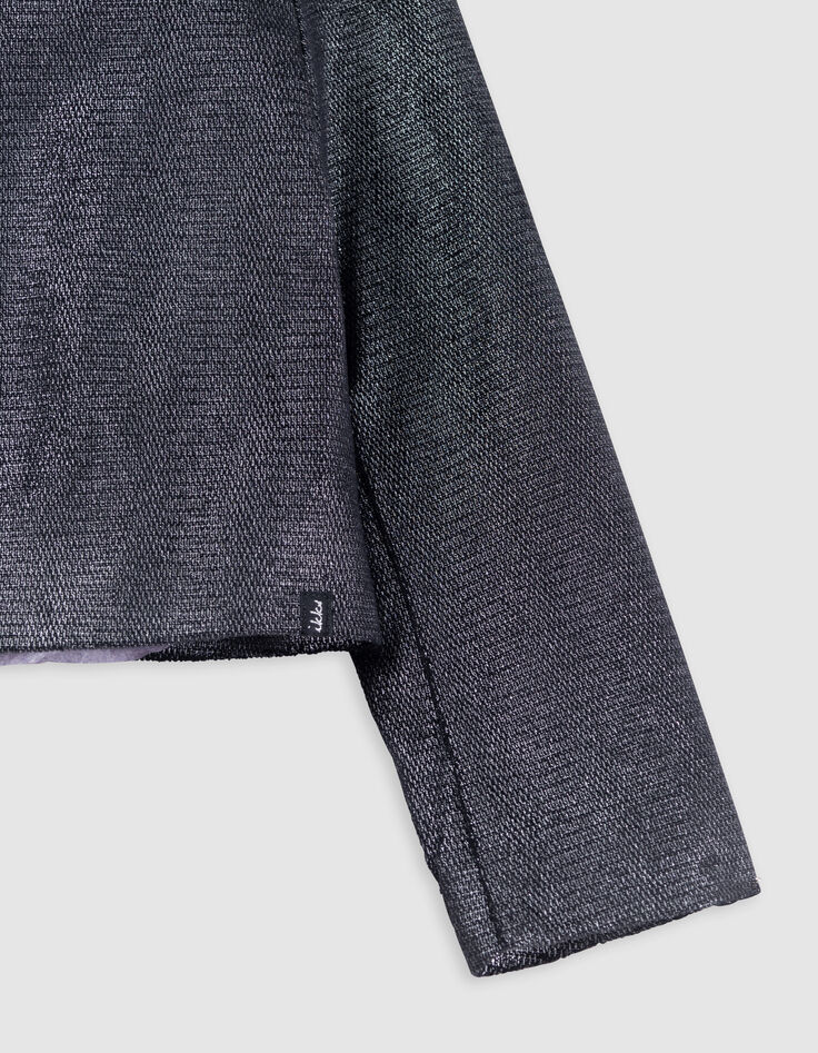 Chaqueta corta negra iridiscente-4 Chaqueta corta negra iridiscente-4