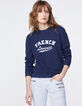 Women’s navy slogan sweatshirt-2