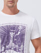 Gebroken wit T-shirt opdruk kaartspel Heren-4