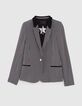 Zwarte blazer LENZING&trade; ECOVERO&trade; grafisch Dames-7