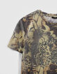 Kupfergr&uuml;nes Damen-T-Shirt Lurex Animalprint-5
