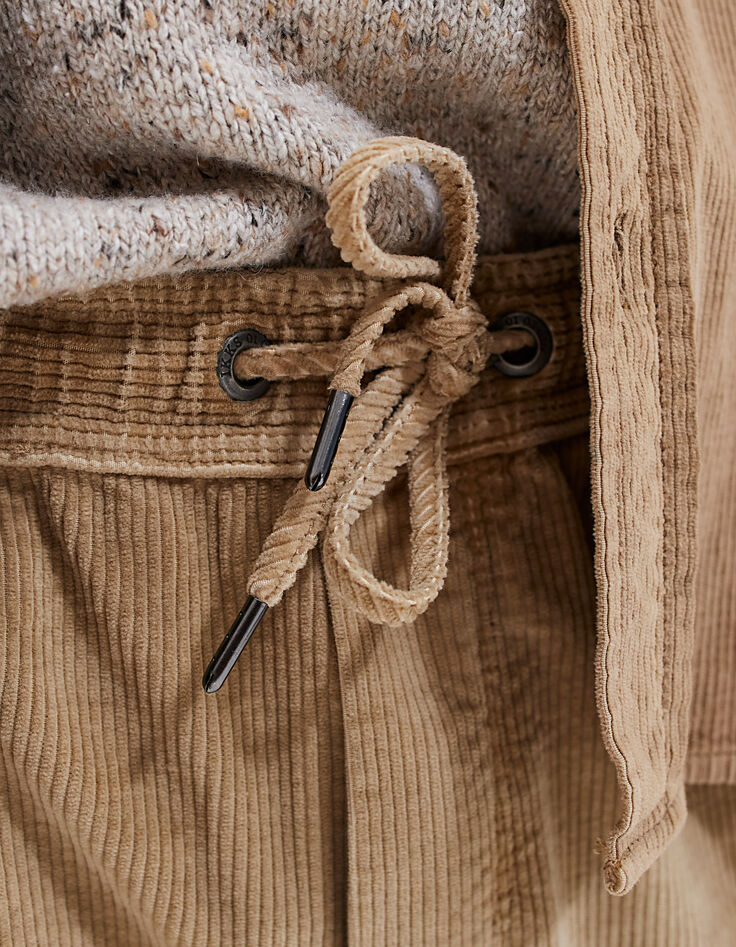 Jogpant beige de pana Hombre-4